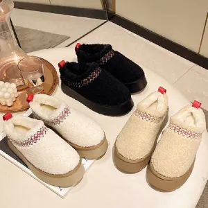 Thick soled fur slippers HPSD298