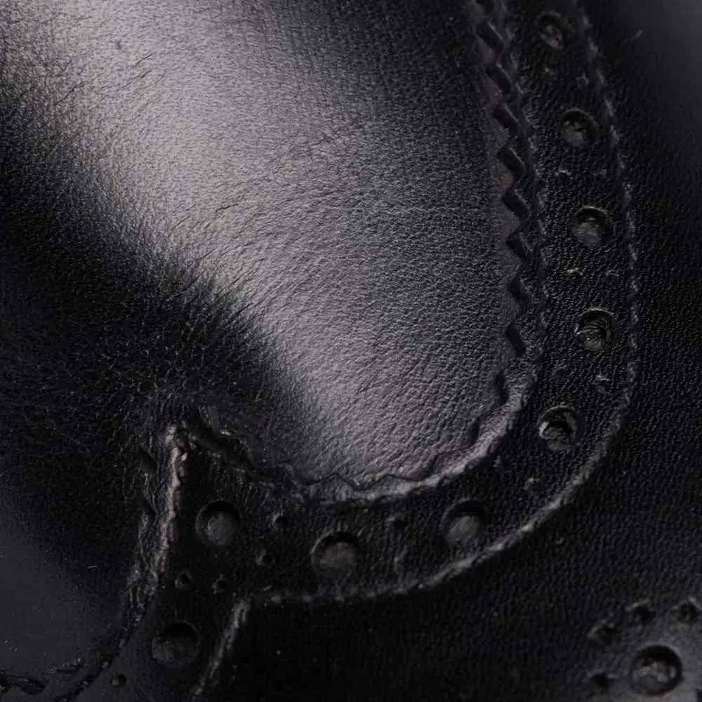 TRICKER'S Henry Boots - Mens Commando Sole - Black Calf
