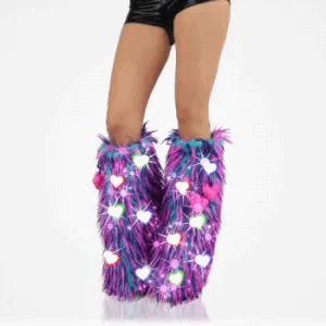Turquoise Pink Purple LED Fluffies