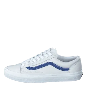 Ua Style 36 (leather Pop)tr Bl/tr Wht