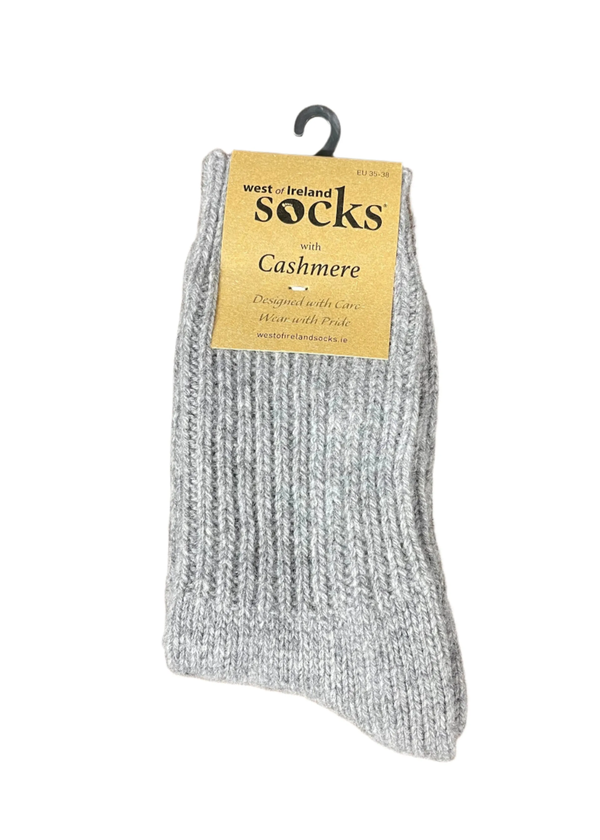 West of Ireland Cashmere Socks | Grey