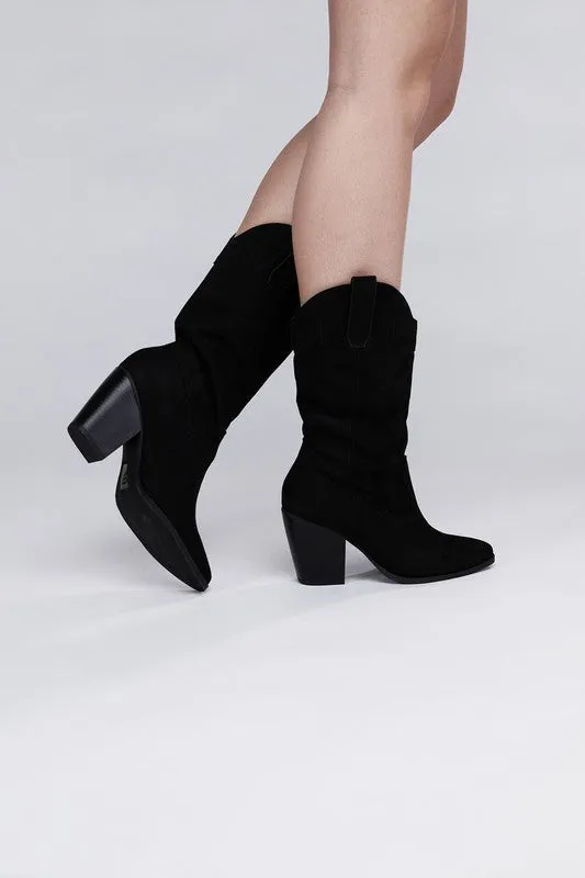 Western Fall Long Boots, Mid length Boots – Akito