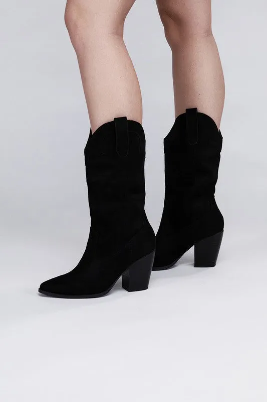 Western Fall Long Boots, Mid length Boots – Akito