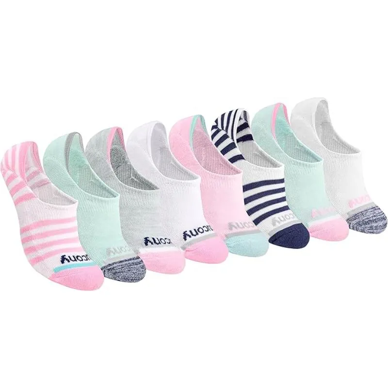 Women 8 Pair No Show Cushioned Invisible Liner Socks
