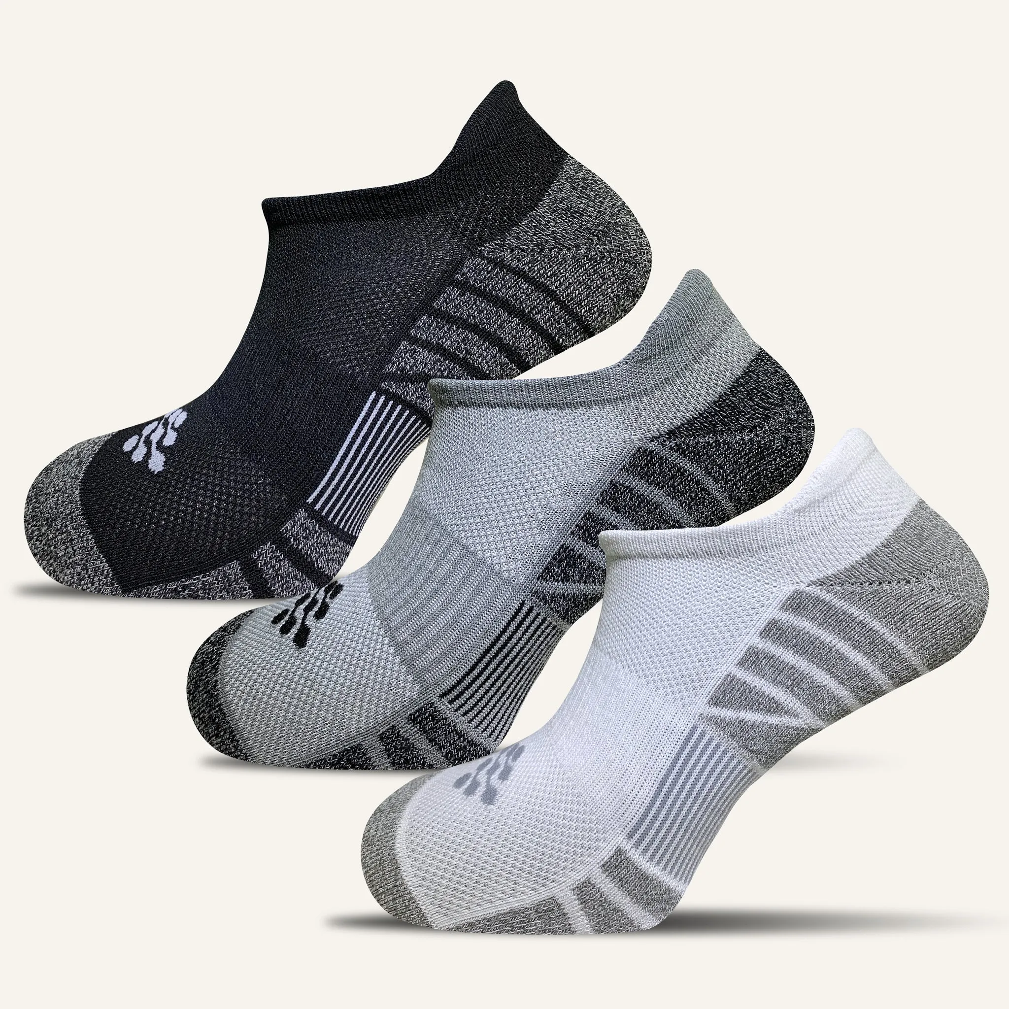 Women's Performance No Show Socks with Tab- 3 Pair