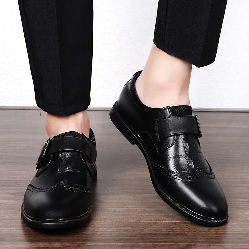 xiangtuibao Men's Genuine Leather Shoes Business Casual Shoes Men Brogues quality business England Style Handmade oxford shoes